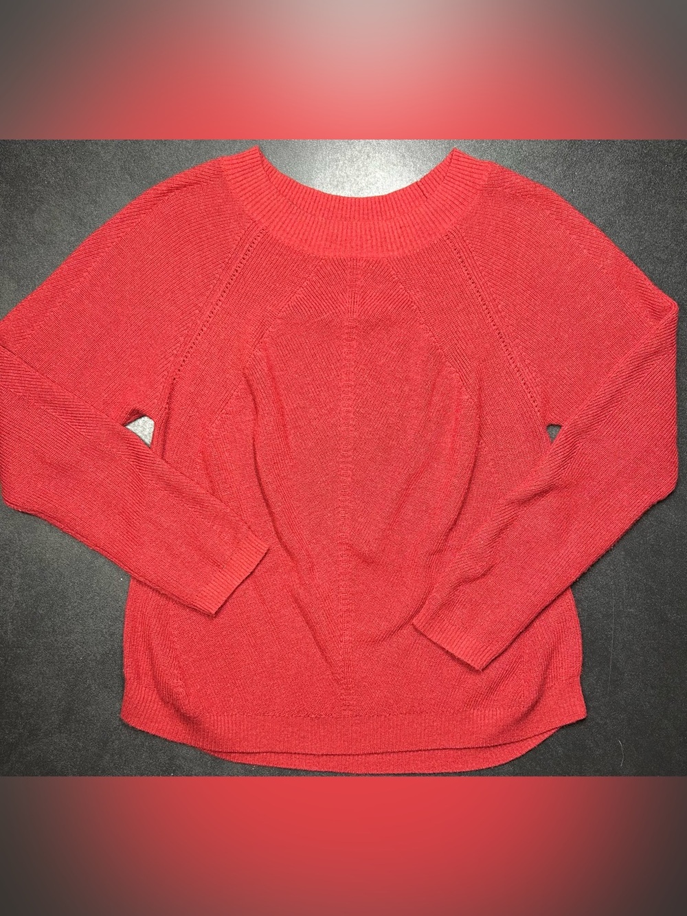 Title Nine Size M Red Wool Blend Szabo 2.0 Sweater